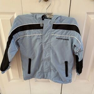 Northpeak girls  Light Blue and Black spring Jacket size 6X